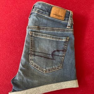 American Eagle High Waisted Denim Shorts